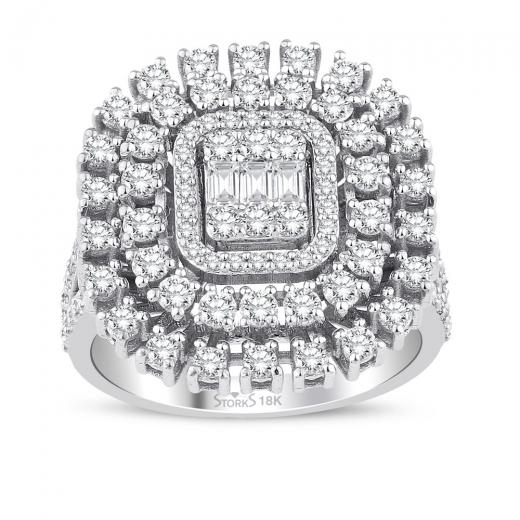 1.43 kt. Diamant Baguette Ring