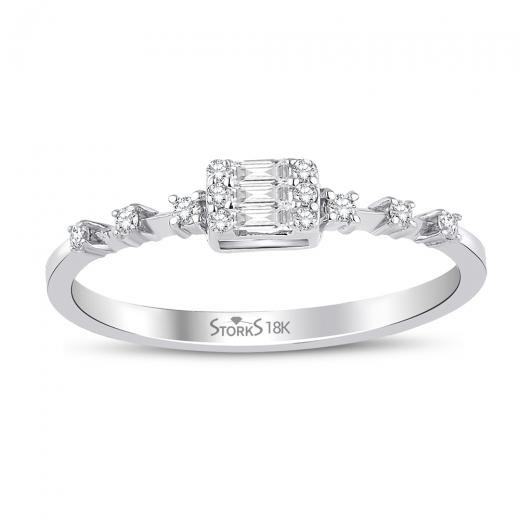 0.13 kt. Diamant Baguette Ring