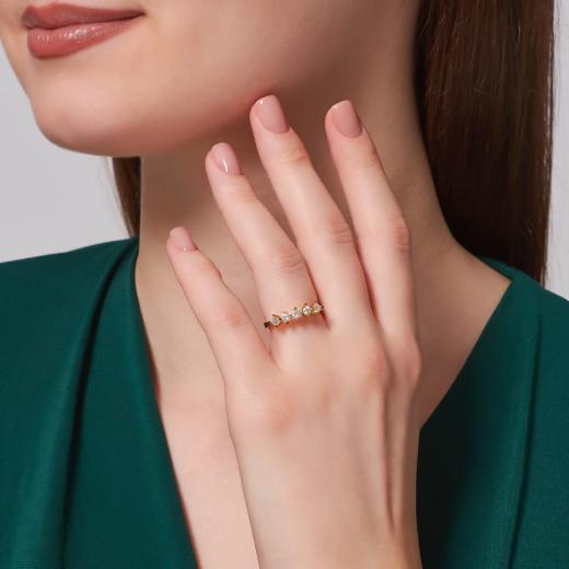 0.45 ct. Diamond Five Stone Ring