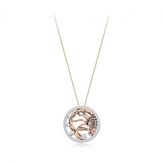 0.17 ct. Diamond Scorpio Necklace