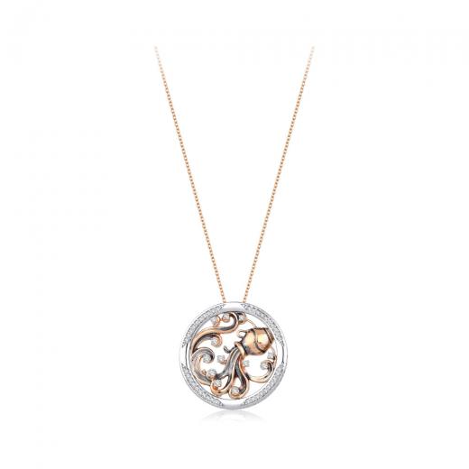 0.31ct. Diamond Aquarius Necklace