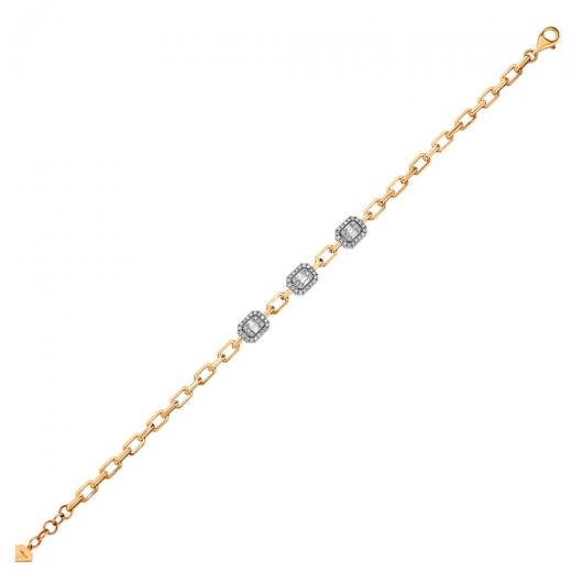 0.44 kt. Diamant-Cherry-Baguette-Armband
