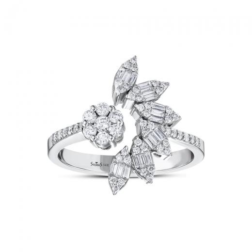 0.48 ct. Diamond Cherry Baguette Ring