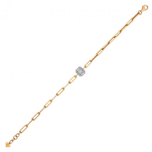 0.22 kt. Diamant-Cherry-Baguette-Armband