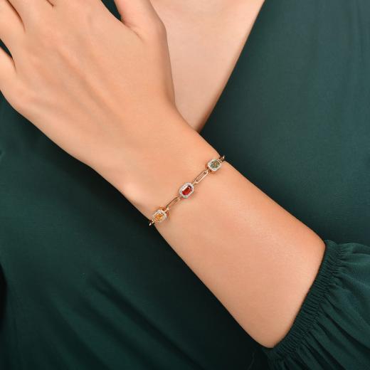 2.35 kt. Diamant-Cherry-Armband