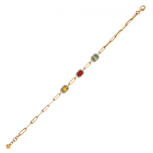 2.35 kt. Diamant-Cherry-Armband