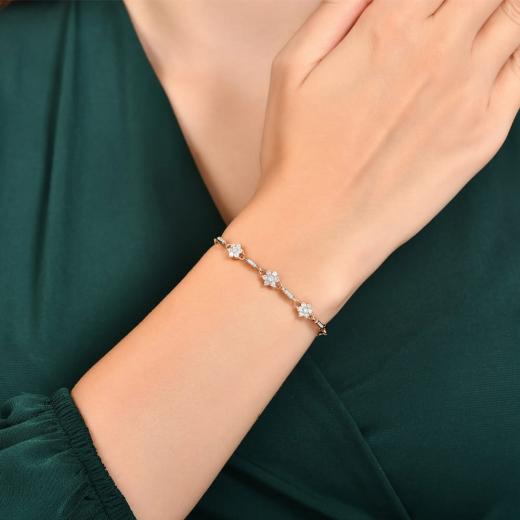 0.66 kt. Diamant-Cherry-Armband