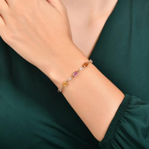 2.97 kt. Diamant-Cherry-Armband