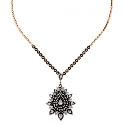 5.03 kt. Diamant-Halskette
