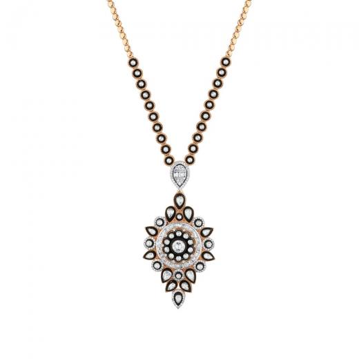 3,69 ct. Diamant-Baguette-Halskette