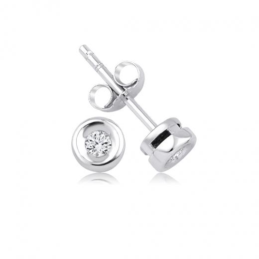 0.11 ct. Diamond Solitaire Earring