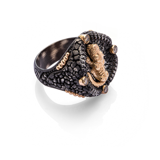 Göbeklitepe Diamant Krokodil Ring