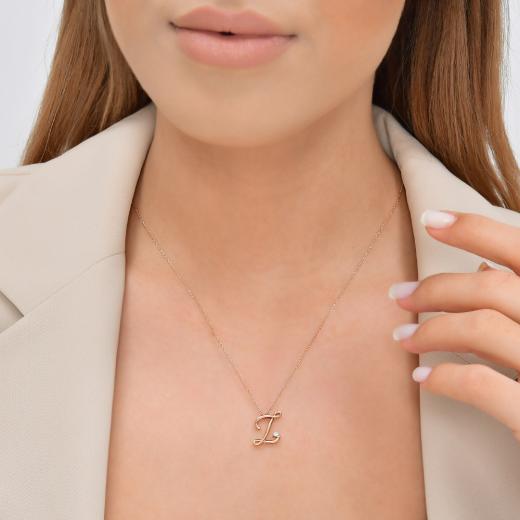 0.03 kt. Diamant-Buchstabe Z Halskette