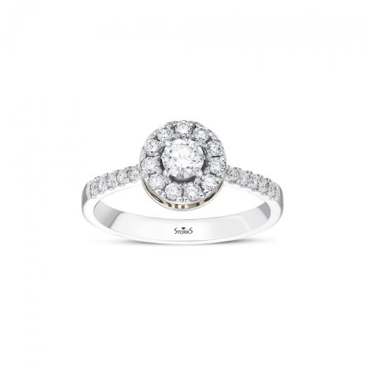 0.57 kt. Diamant-Schwanenring