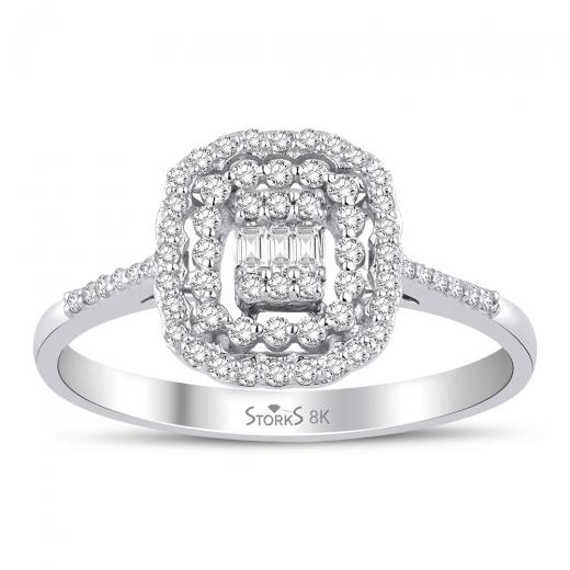 0.29 ct. Diamond Laranj Baguette Ring