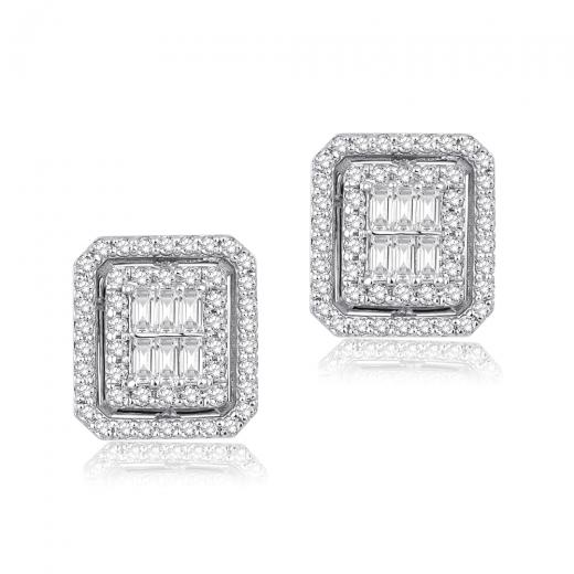 0.51 ct. Diamond Laranj Baguette Earring