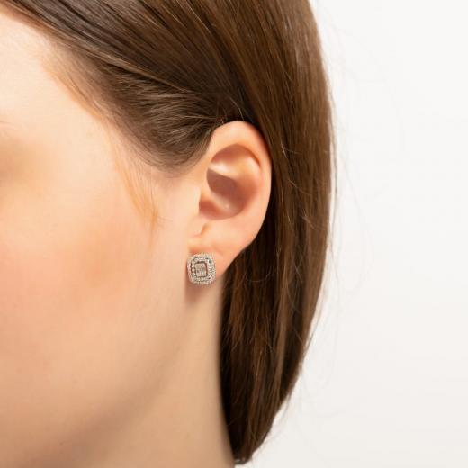 0.51 ct. Diamond Laranj Baguette Earrings