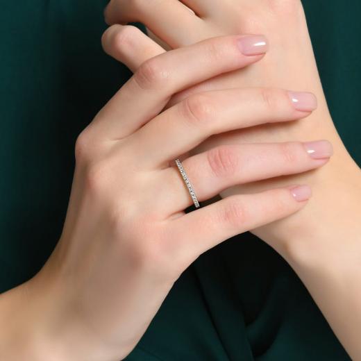 0.51 ct. Diamond Laranj Eternity Ring