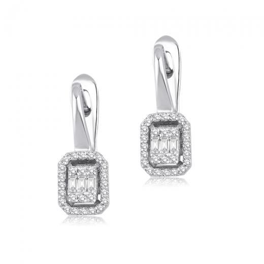 0.27 ct. Diamond Laranj Baguette Earring