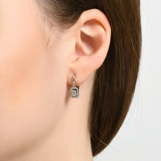 0.27 ct. Diamond Laranj Baguette Earrings