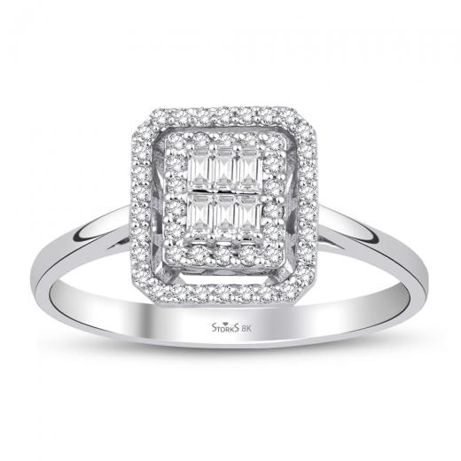 0.26 ct. Diamond Laranj Baguette Ring