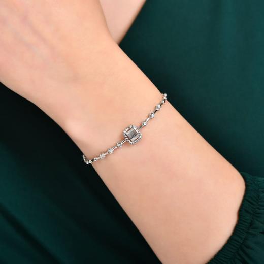 0.06 kt. Diamant-Laranj-Armband