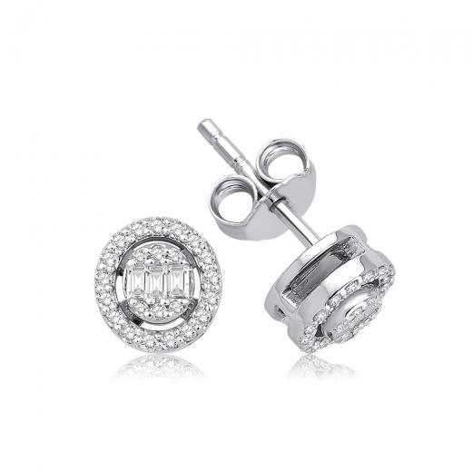 0.25 ct. Diamond Laranj Baguette Earring
