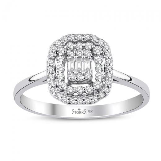 0.26 ct. Diamond Laranj Baguette Ring
