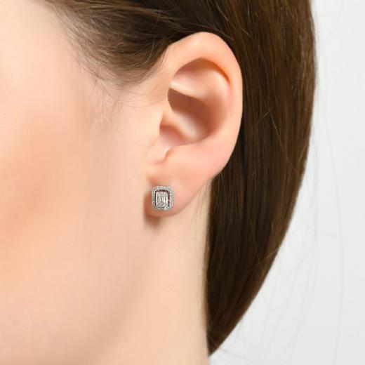 0.27 ct. Diamond Laranj Baguette Earrings