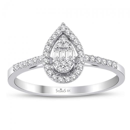 0.26 ct. Diamond Laranj Baguette Ring