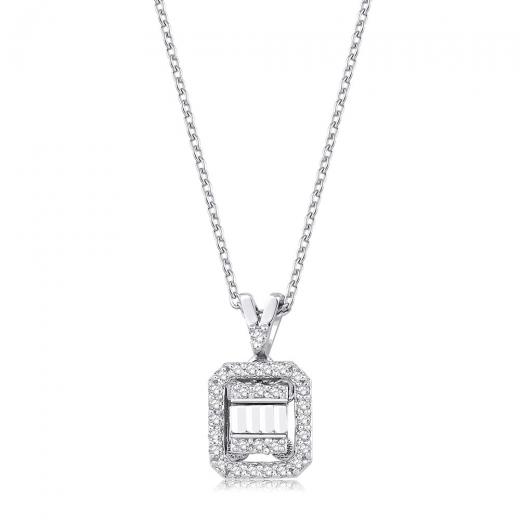 0.10 ct. Diamond Laranj Necklace