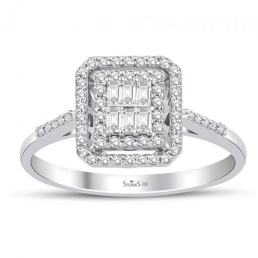 0.30 ct. Diamond Laranj Baguette Ring