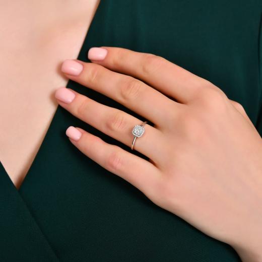 0.21 kt. Diamant-Laranj-Ring