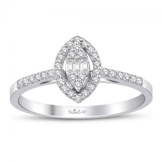 0.24 ct. Diamond Laranj Baguette Ring
