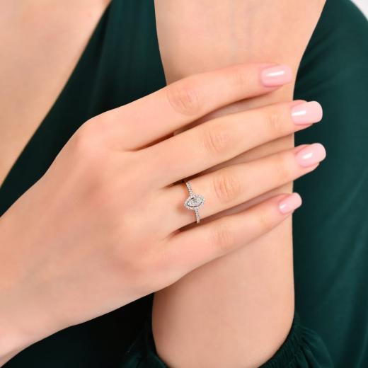 0.24 ct. Diamond Laranj Baguette Ring