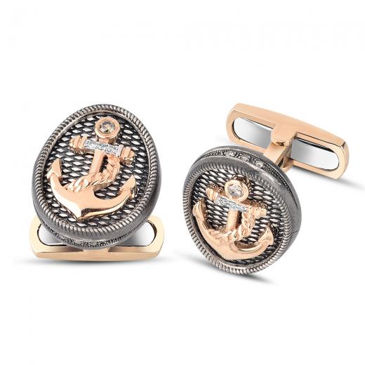 0.18 ct. Diamond Cufflinks
