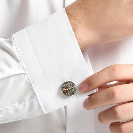 0.96 kt. Diamant Manschettenknöpfe