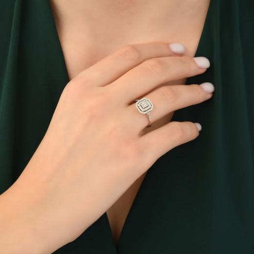 0.33 kt. Diamant Baguette Ring