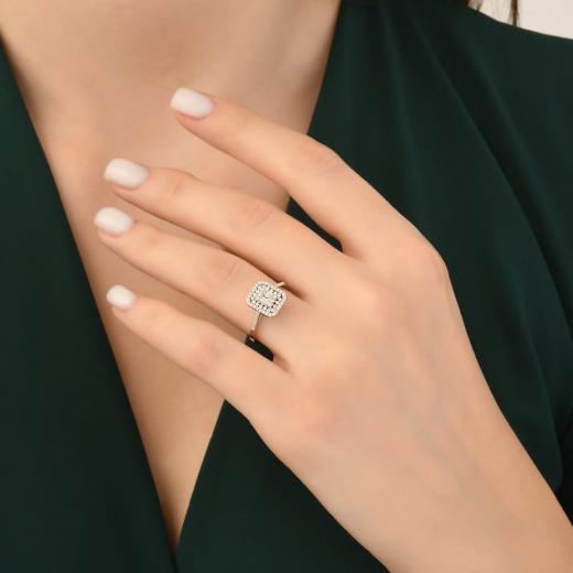 0.40 kt. Diamant Baguette Ring