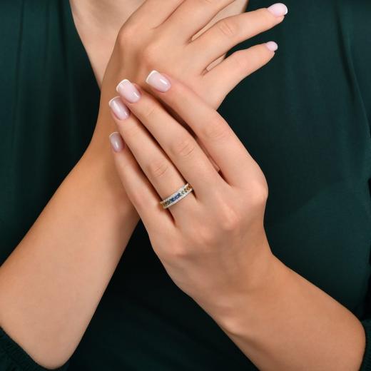 1.38 kt. Diamant-Rainbow-Ring