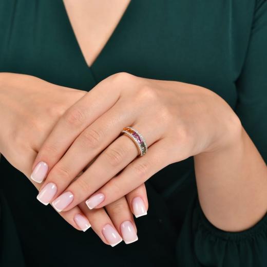 2.24 ct. Diamond Rainbow Ring