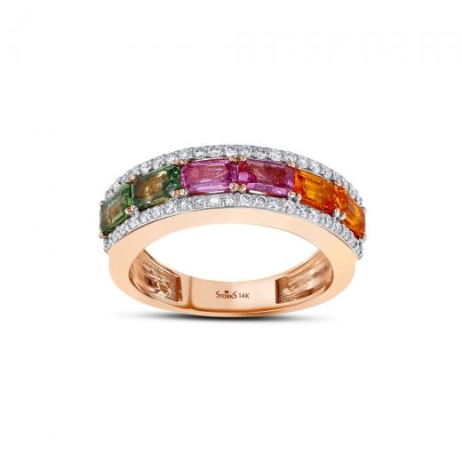 2.24 kt. Diamant-Rainbow-Ring
