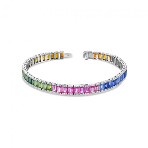 16.32 kt. Diamant-Rainbow-Armband
