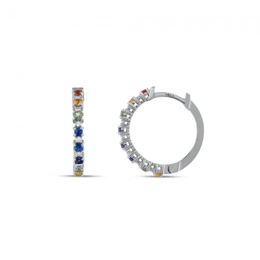 0.75 kt. Diamant-Rainbow-Ohrringe