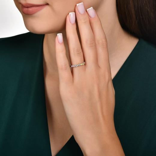 0.39 kt. Diamant-Rainbow-Ring