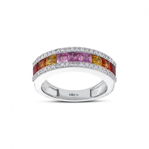 1.39 kt. Diamant-Rainbow-Ring