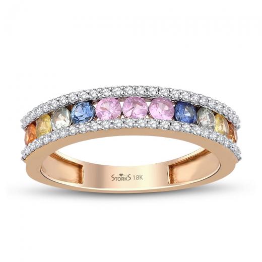 1.17 kt. Diamant-Rainbow-Ring