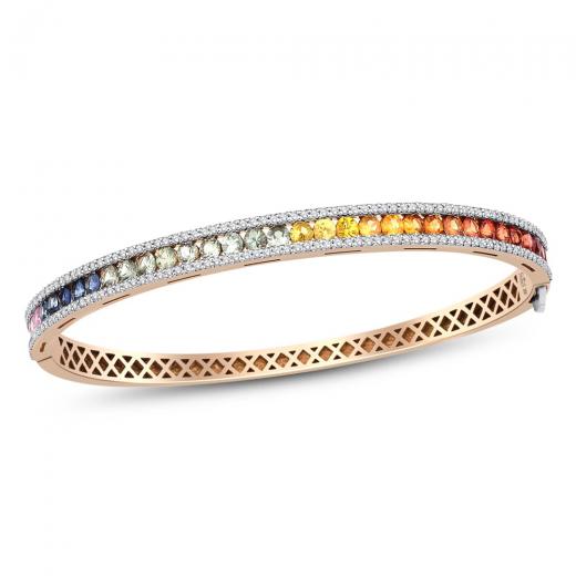 3.41 kt. Diamant-Rainbow-Armband