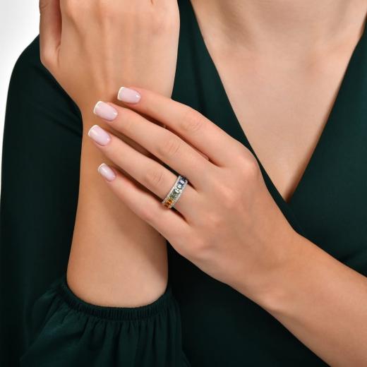 2.82 ct. Diamond Rainbow Ring