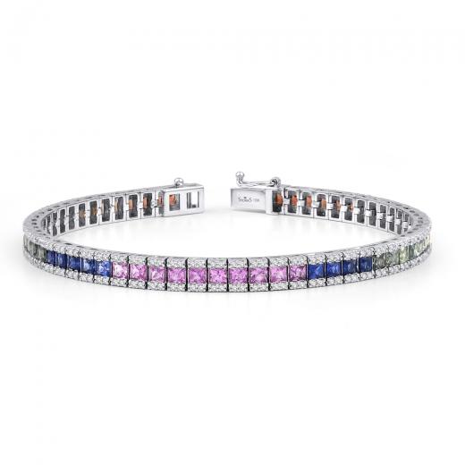 9.27 kt. Diamant-Rainbow-Armband